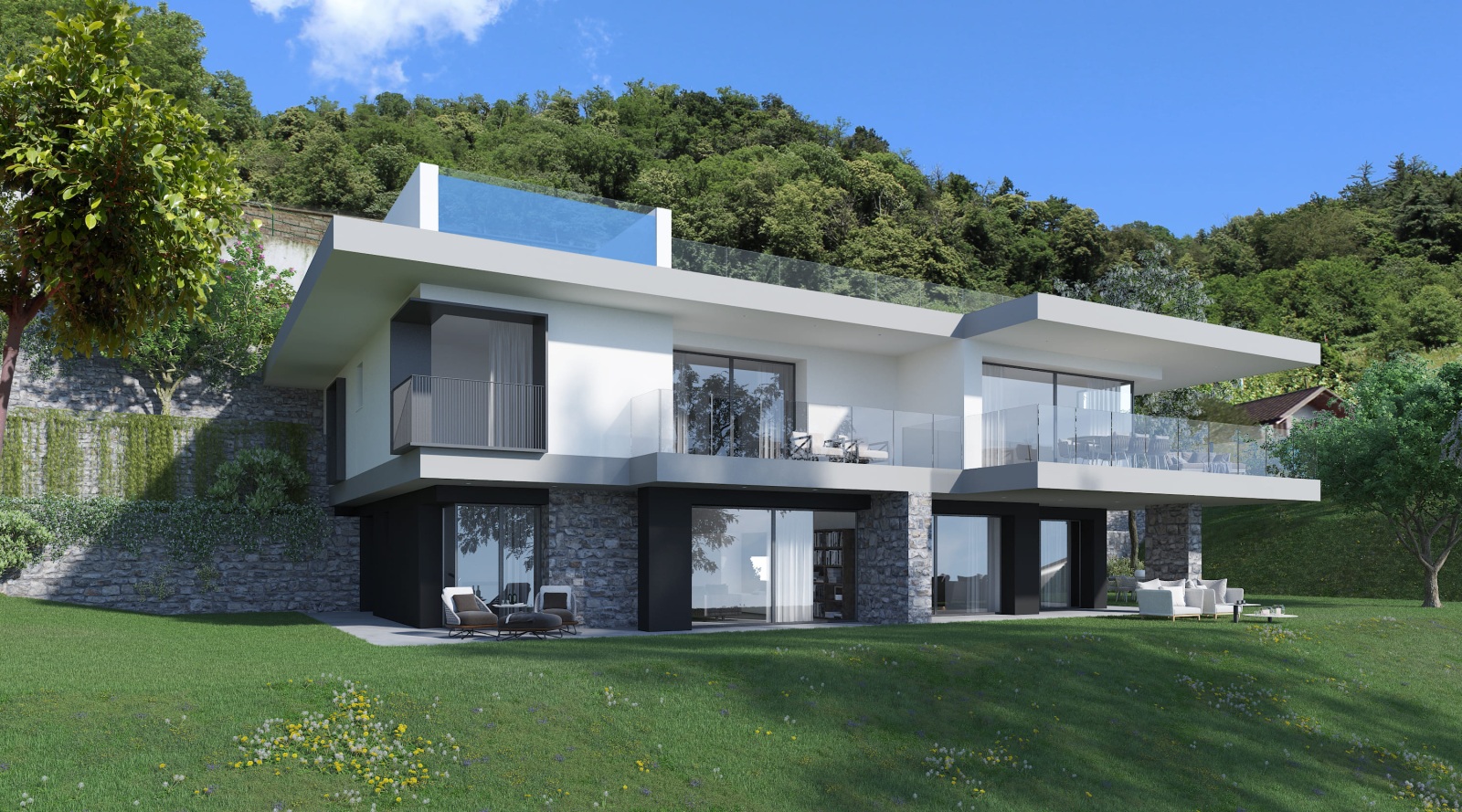 Progetto per abitazione plurifamiliare, Vercana (CO)